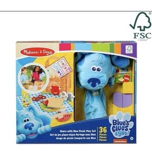 Melissa & Doug Blue's Clues & You! Blue Hand Puppet And Picnic Set